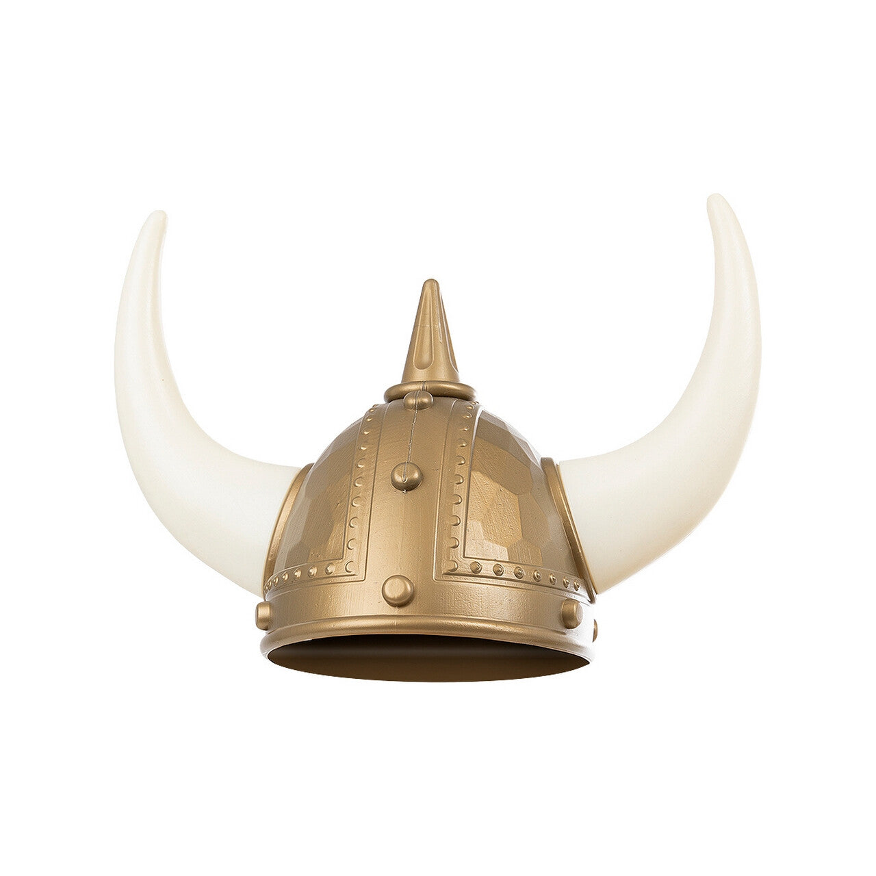 Op deze afbeelding zie je een Accessoires, van het merk Funidelia. Viking Helm Met Hoorns Goud