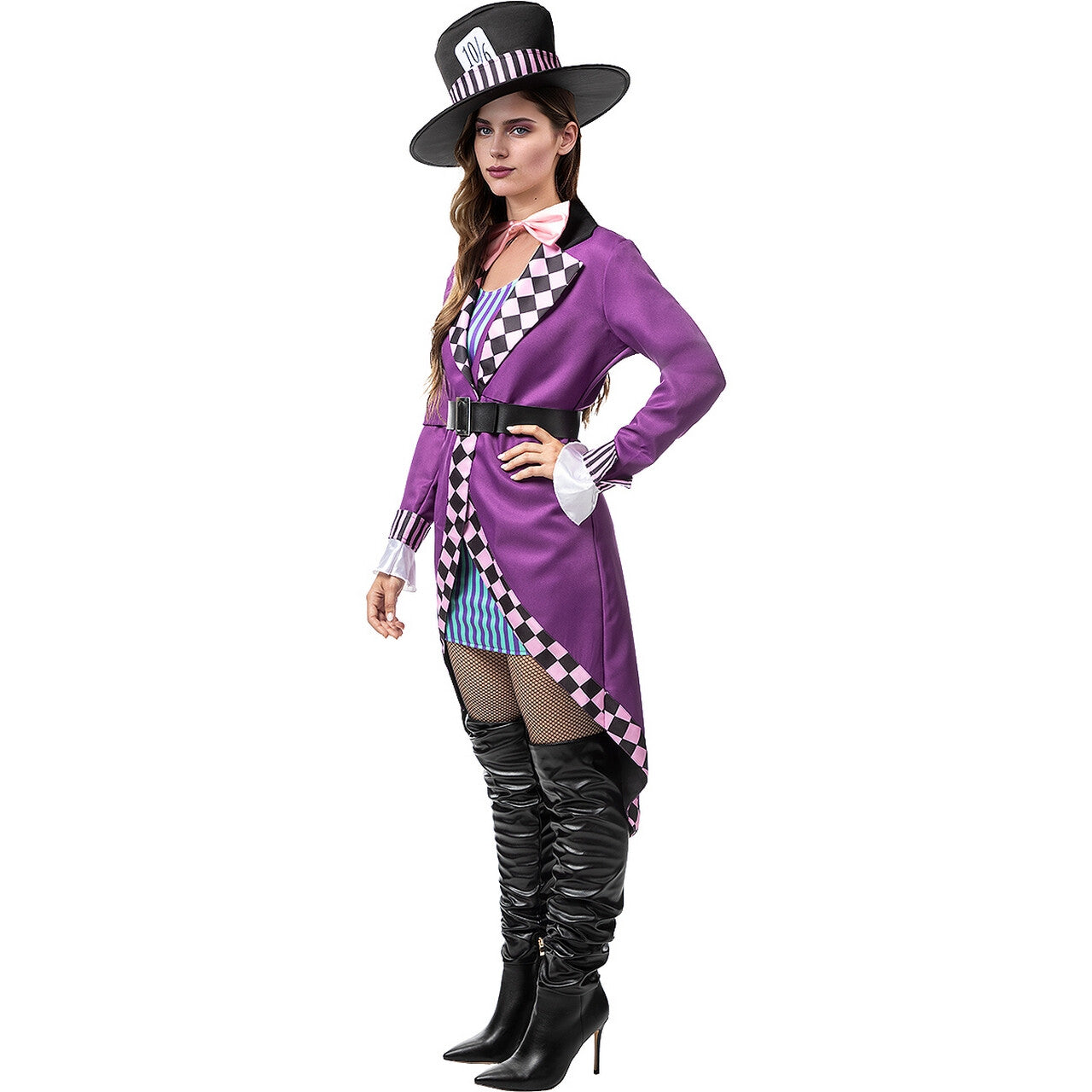 Op deze afbeelding zie je een Kostuums, van het merk Funidelia. Gek En Sexy Mad Hatter Dame Vrouw Kostuum