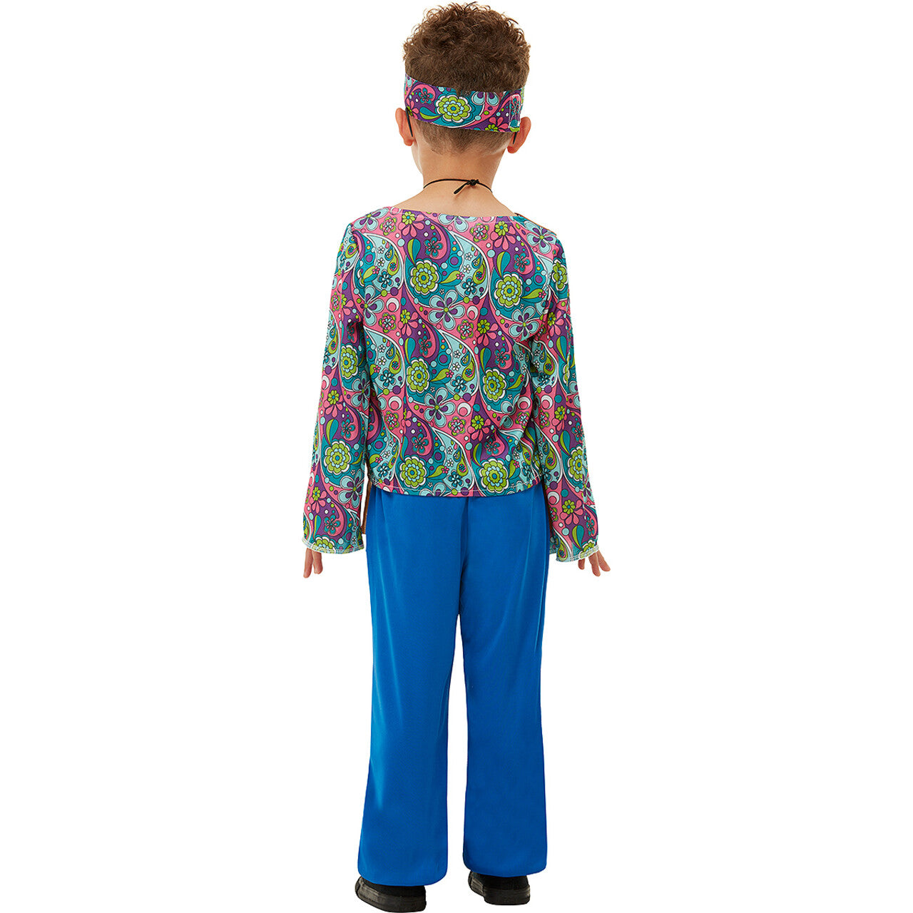 Op deze afbeelding zie je een Kostuums, van het merk Funidelia. Happy Hippie Kind Jongen Kostuum