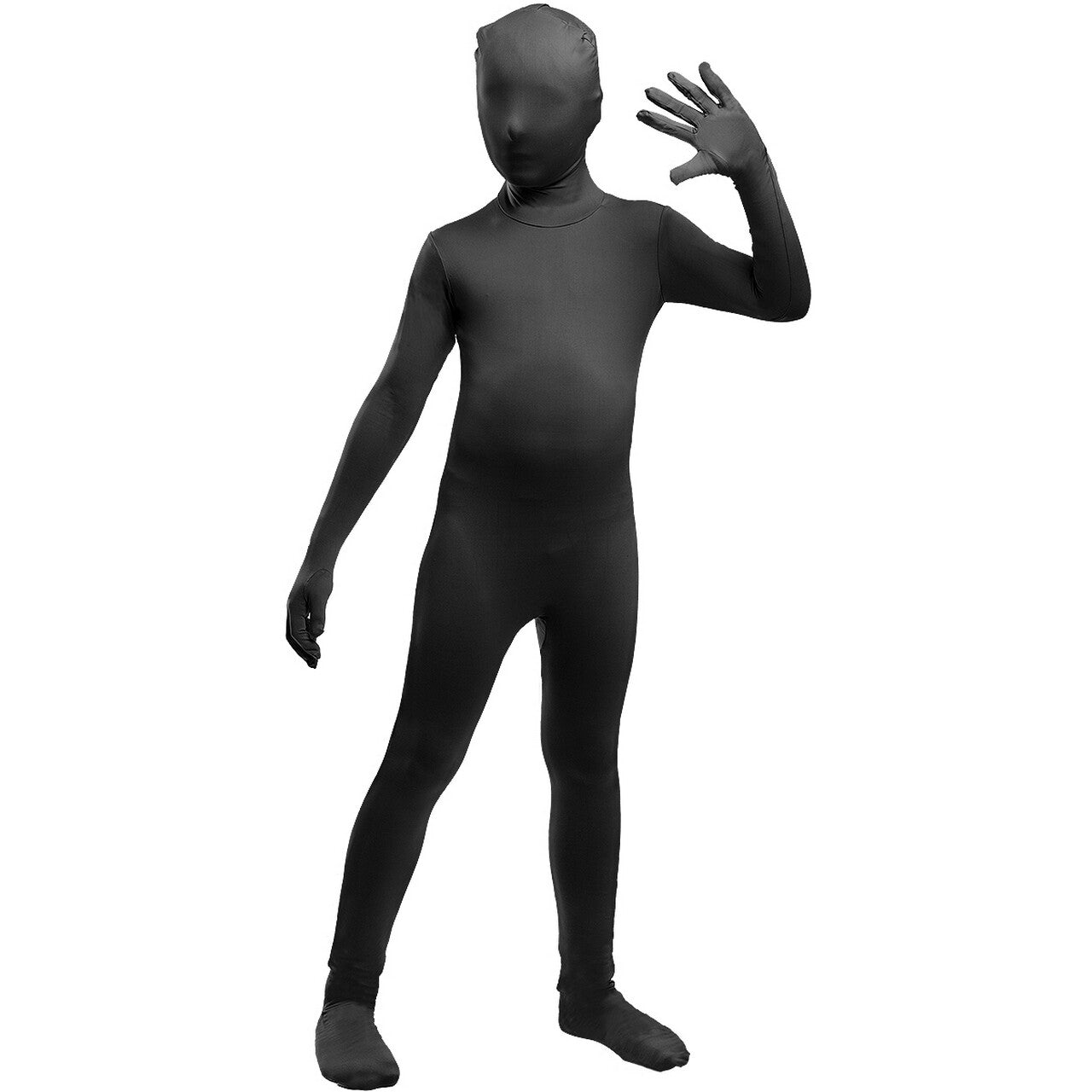 Op deze afbeelding zie je een Kostuums, van het merk Funidelia. Second Skin Morhpsuit Shadow Zwart Kind Kostuum