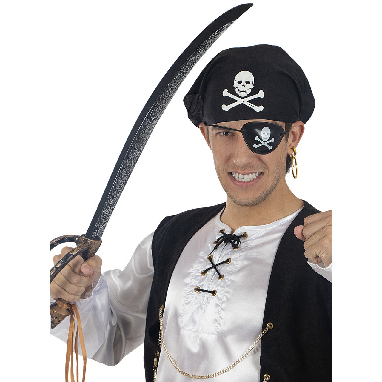 Op deze afbeelding zie je een Accessoires, van het merk Funidelia. Piraat Zonder Vrees Set