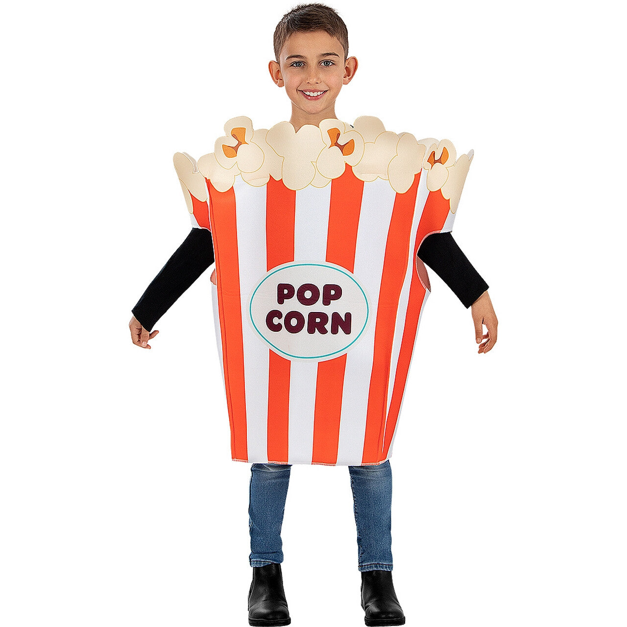 Op deze afbeelding zie je een Kostuums, van het merk Funidelia. Pop Pop Popcorn Bakje Kind Kind Kostuum