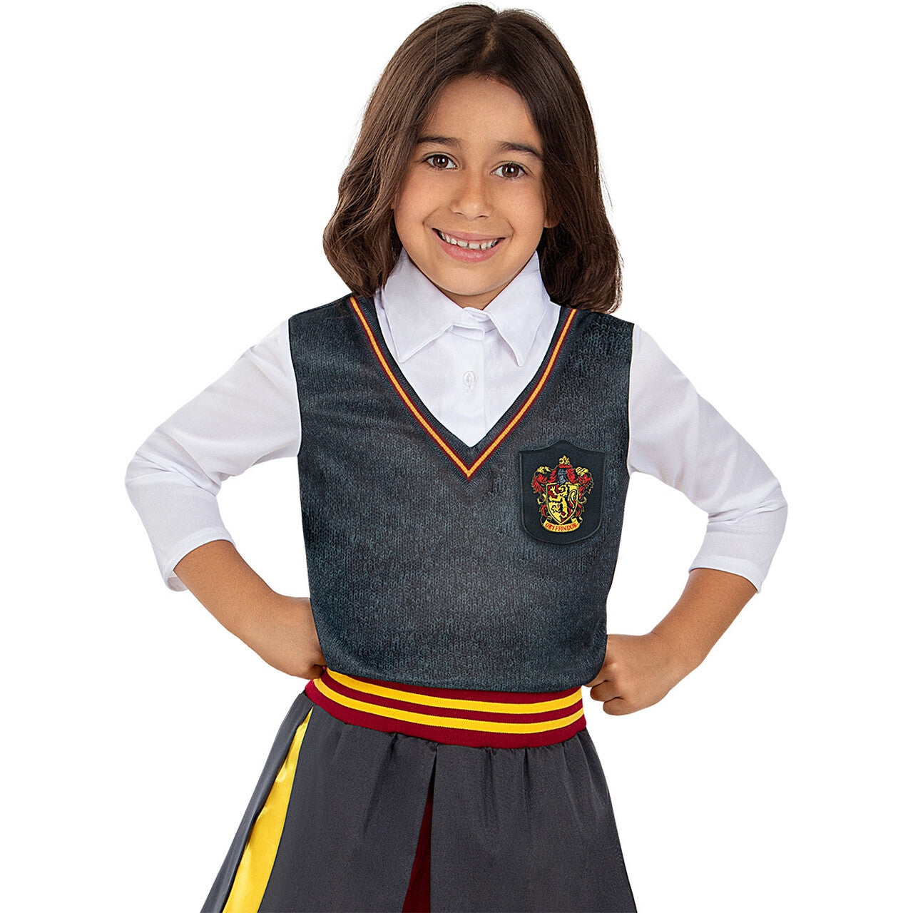 Op deze afbeelding zie je een Kostuums, van het merk Funidelia. Gryffindor Top Harry Potter Kind Meisje