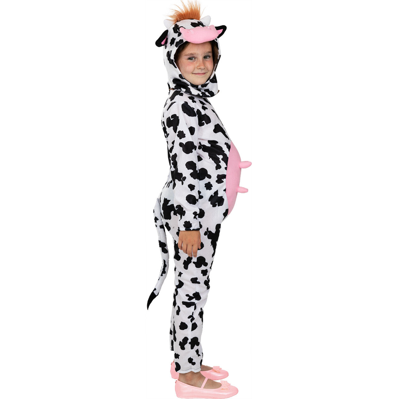 Op deze afbeelding zie je een Kostuums, van het merk Funidelia. Clara De Kleine Koe Kind Kostuum