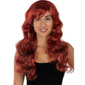 Superheldinnen Mermaid Red Pruik