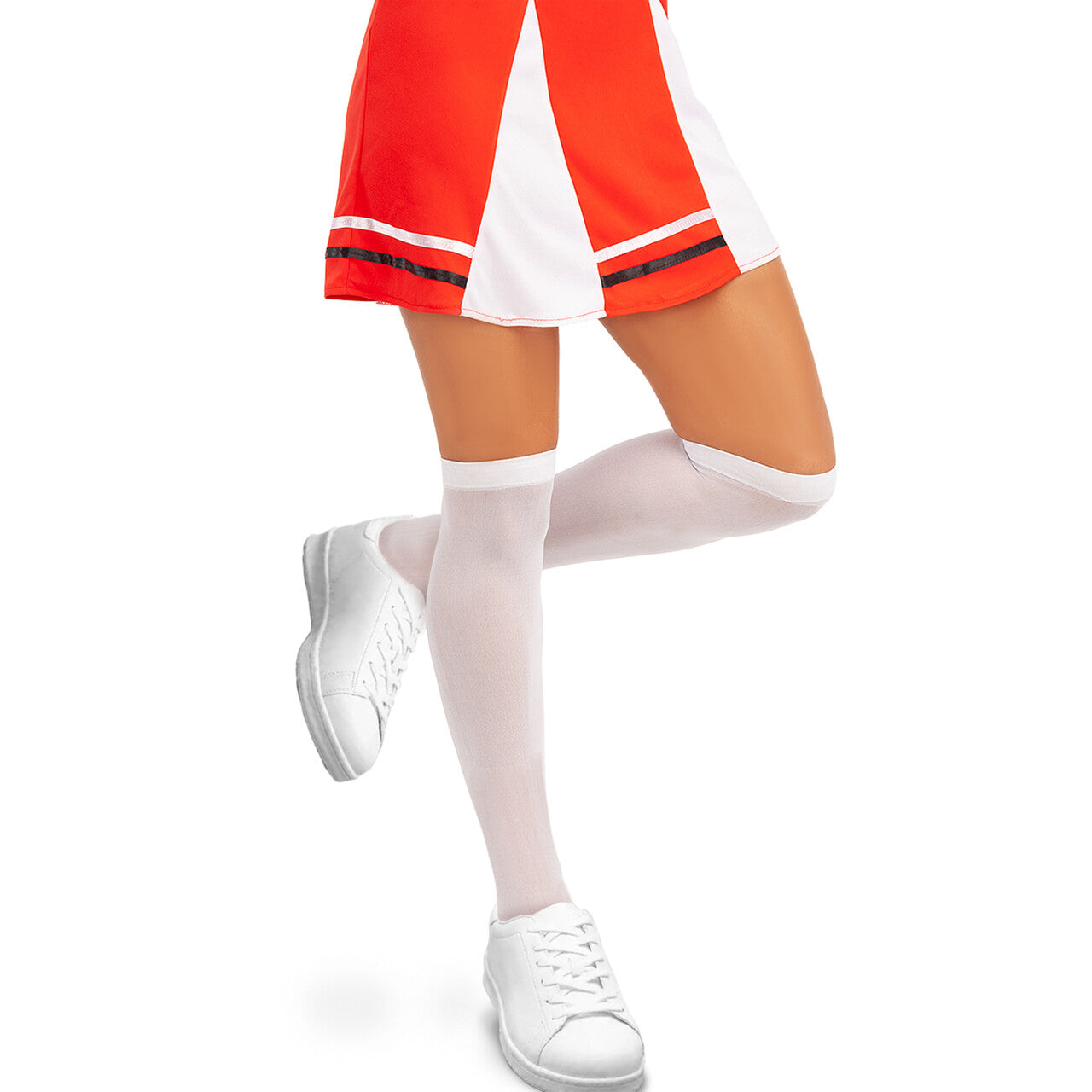 Op deze afbeelding zie je een Accessoires, van het merk Funidelia. Hoge Witte Knie Kousen