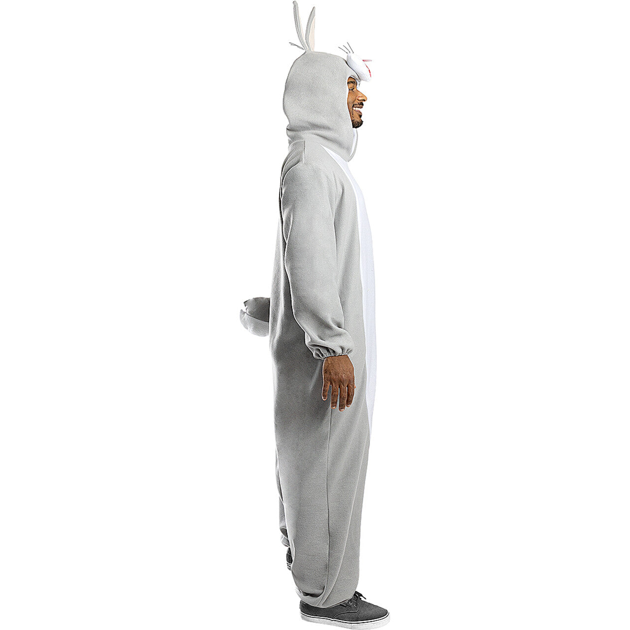 Op deze afbeelding zie je een Kostuums, van het merk Funidelia. Bugs Bunny Grijze Konijn Onesie Kostuum