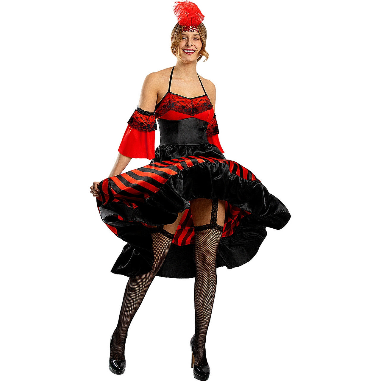 Op deze afbeelding zie je een Kostuums, van het merk Funidelia. Sensuele Cancan Carly Vrouw Kostuum