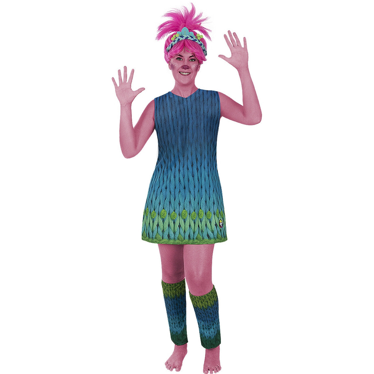 Op deze afbeelding zie je een Kostuums, van het merk Funidelia. Prinses Poppy Trolls 3 Vrouw Kostuum