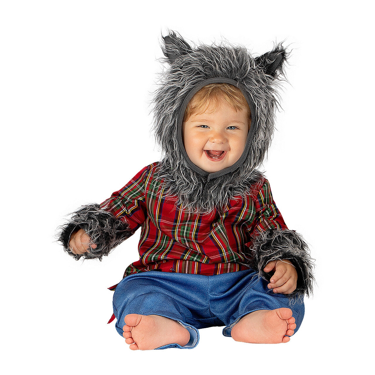 Op deze afbeelding zie je een Kostuums, van het merk Funidelia. Huilen Naar De Maan Mini Weerwolf Kind Kostuum