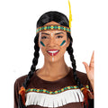 Indianen Hoofdband Met Gele Veer