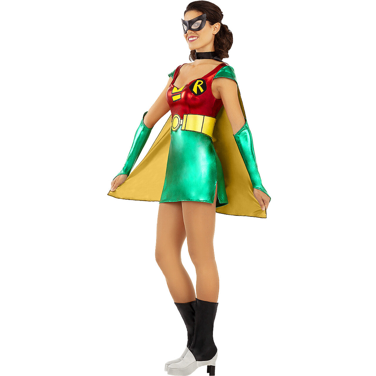 Op deze afbeelding zie je een Kostuums, van het merk Funidelia. Sexy Sidekick Robin Vrouw Kostuum