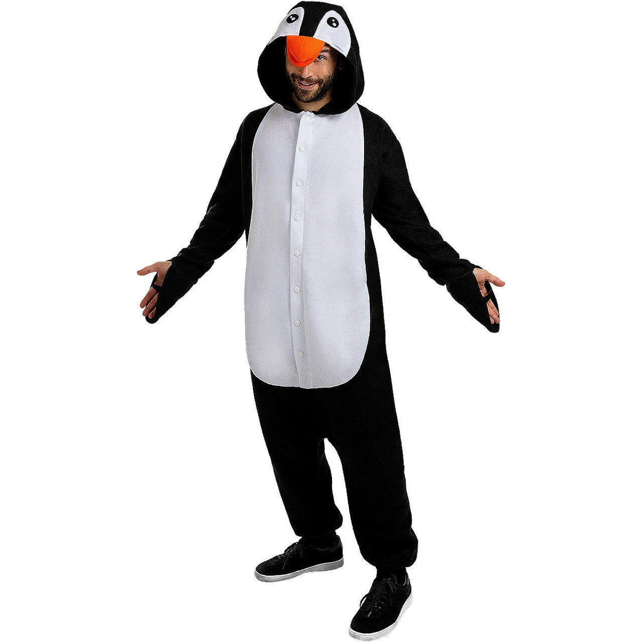 Op deze afbeelding zie je een Kostuums, van het merk Funidelia. Koen Koudwater Pinguin Kostuum