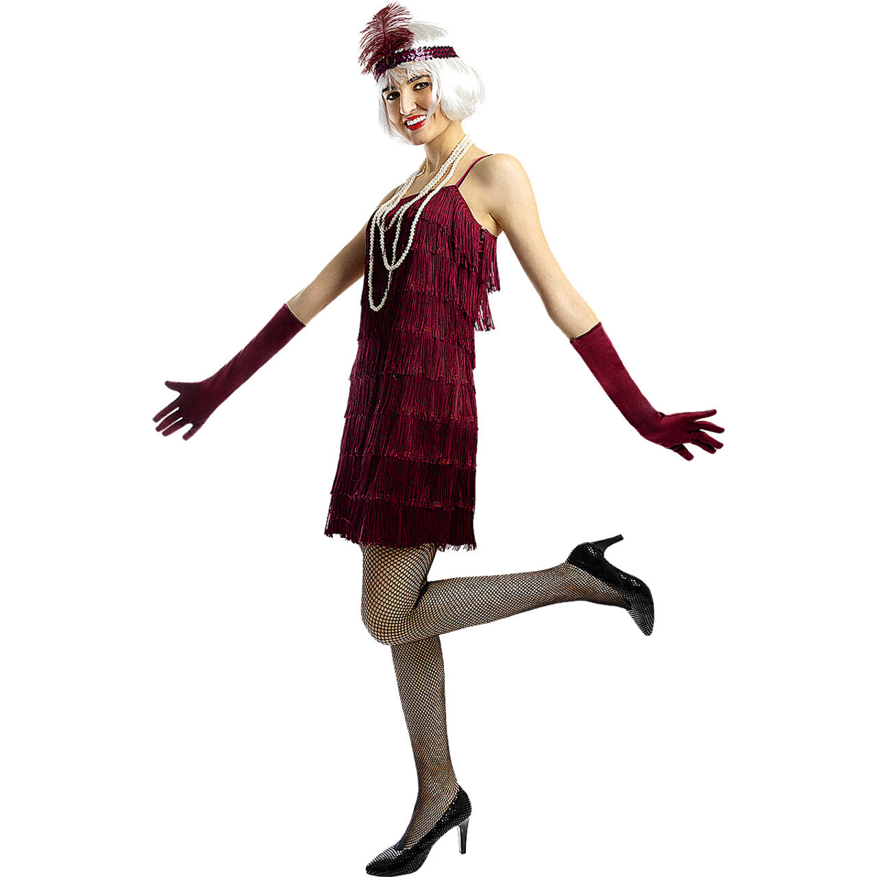 Op deze afbeelding zie je een Kostuums, van het merk Funidelia. Dansen In De Jaren 20 Lisa Vrouw Kostuum