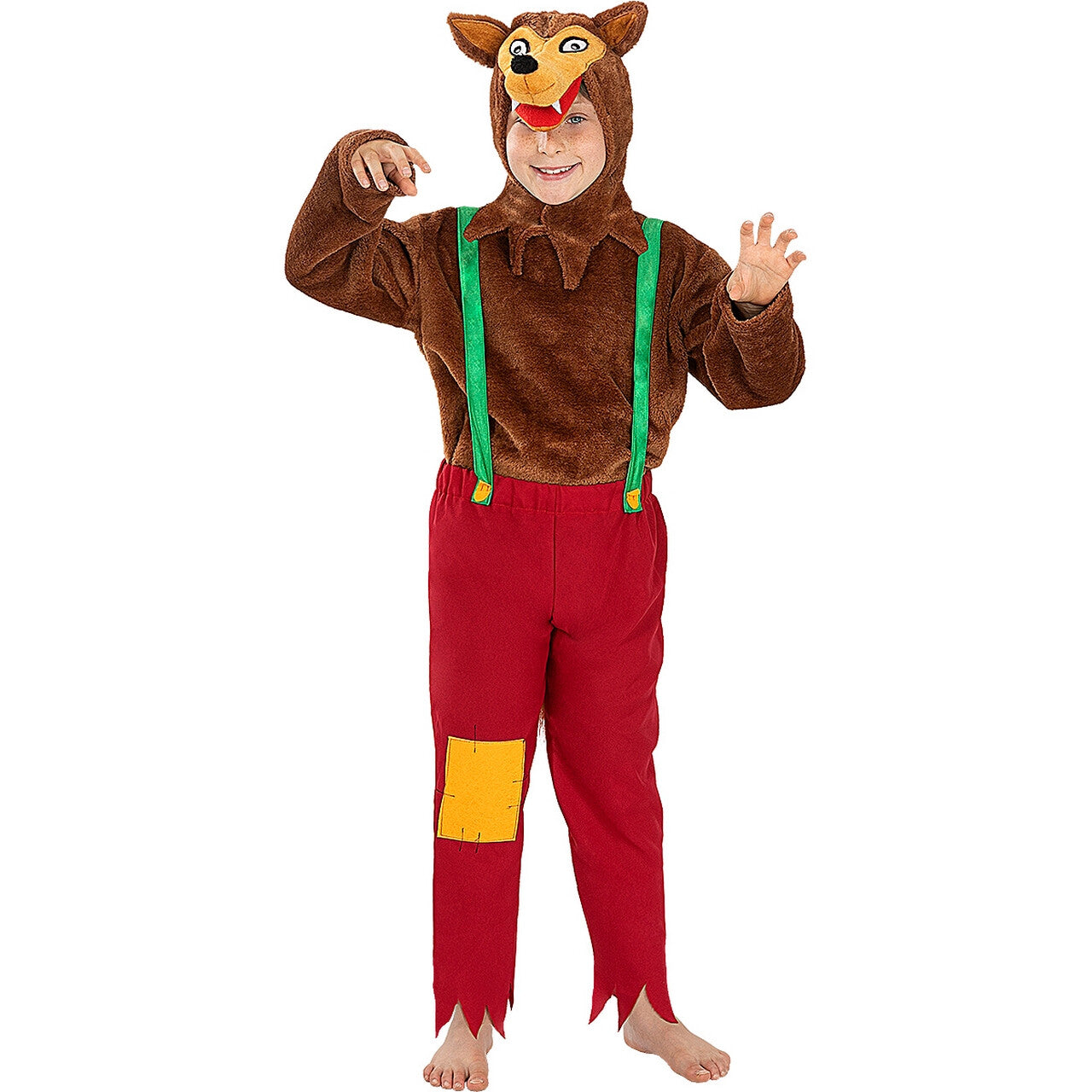 Op deze afbeelding zie je een Kostuums, van het merk Funidelia. Kleine Grote Boze Wolf Jongen Kostuum