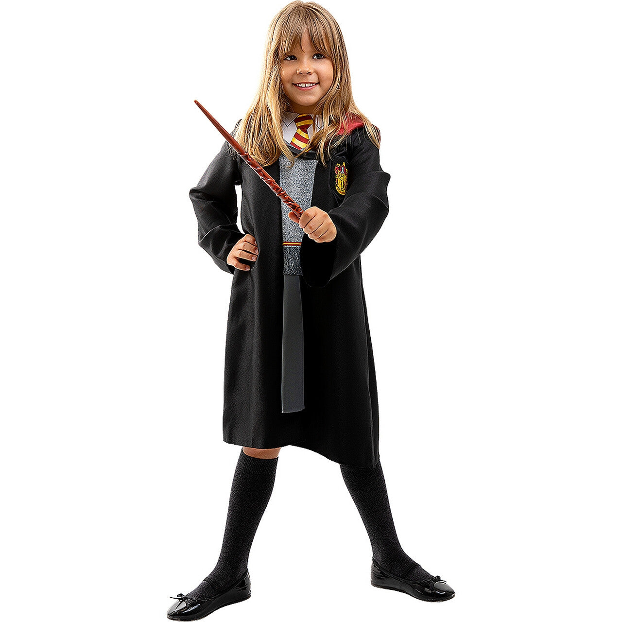Op deze afbeelding zie je een Kostuums, van het merk Funidelia. Tovermeisje Hermelien Harry Potter™ Kostuum