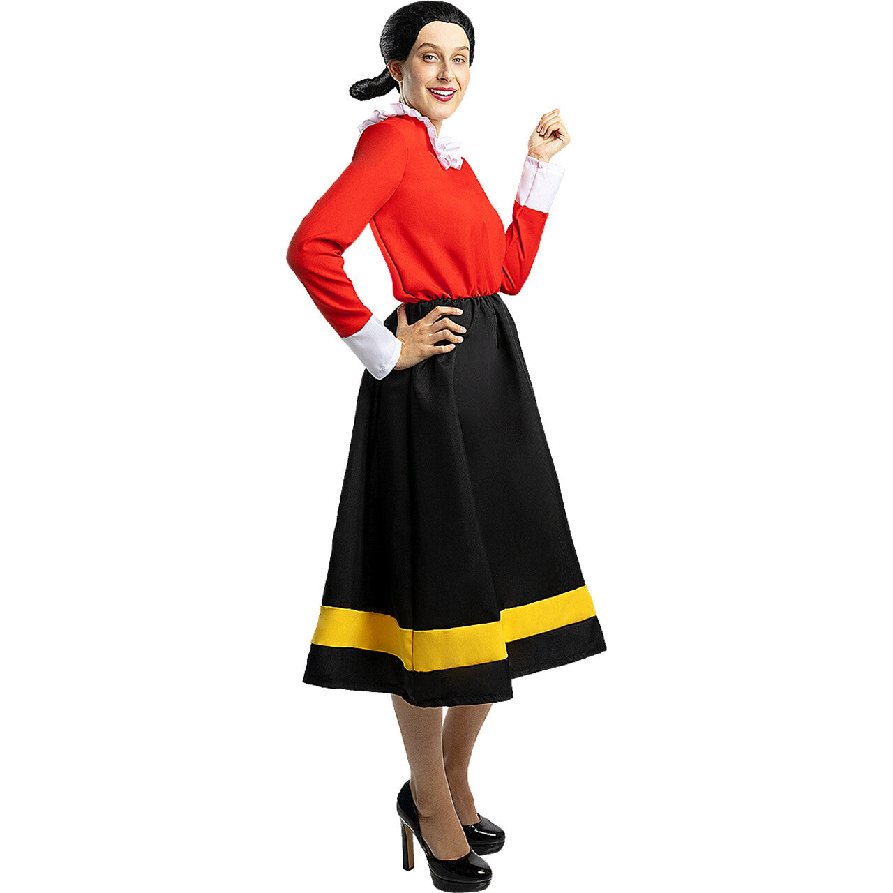 Op deze afbeelding zie je een Kostuums, van het merk Funidelia. Olive Vriendin Van De Sterkste Zeeman Vrouw Kostuum