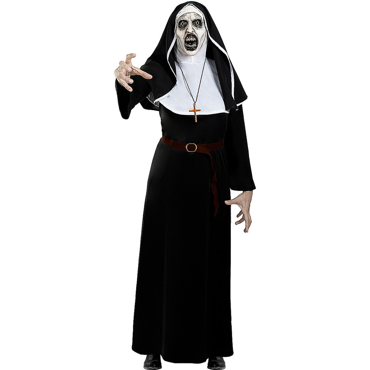 Op deze afbeelding zie je een Kostuums, van het merk Funidelia. Demonische Non Valak Vrouw Kostuum