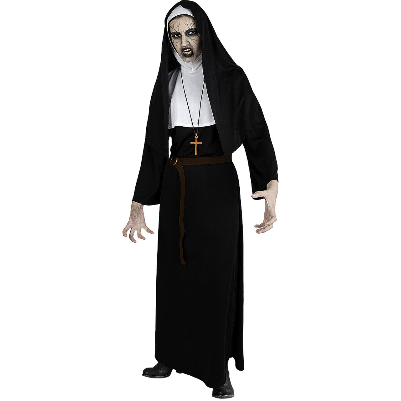 Op deze afbeelding zie je een Kostuums, van het merk Funidelia. Demonische Non Valak Vrouw Kostuum