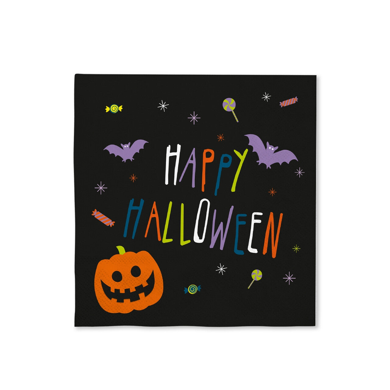 Op deze afbeelding zie je een Decoratie, van het merk Funidelia. 16 Happy Halloween Servetten 33 X 33cm