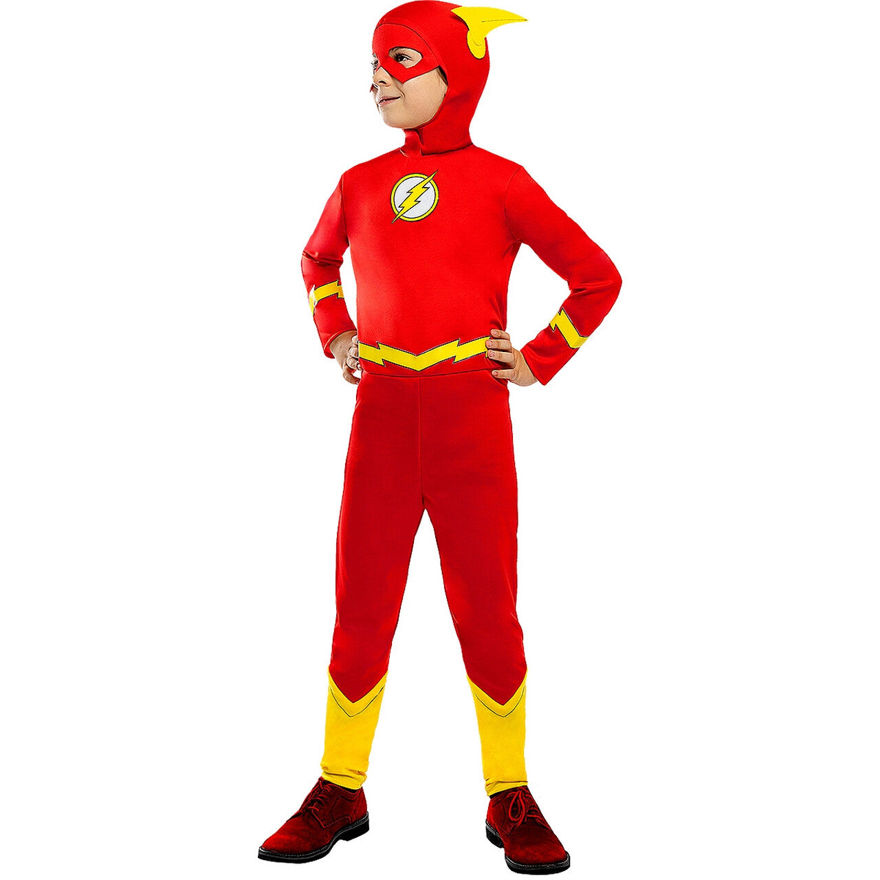 Op deze afbeelding zie je een Kostuums, van het merk Funidelia. Megasnelle Superheld The Flash Jongen Kostuum