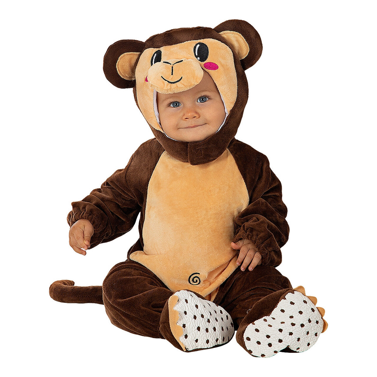 Op deze afbeelding zie je een Kostuums, van het merk Funidelia. Kleine Monkey Business Kind Kostuum