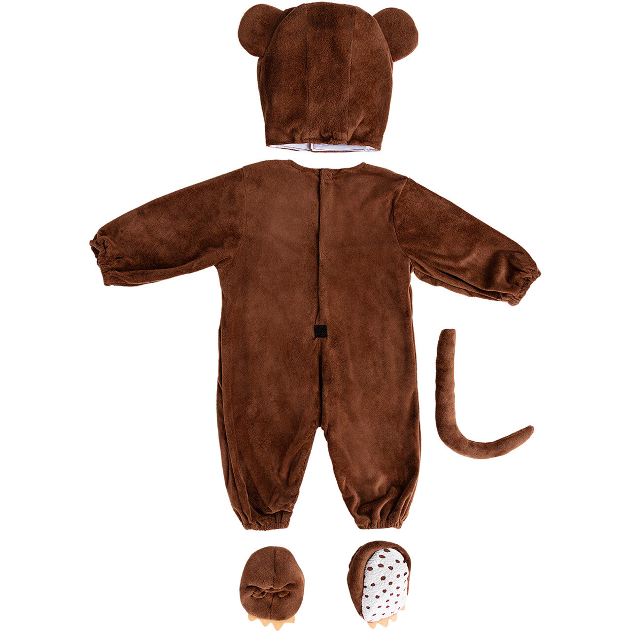 Op deze afbeelding zie je een Kostuums, van het merk Funidelia. Kleine Monkey Business Kind Kostuum