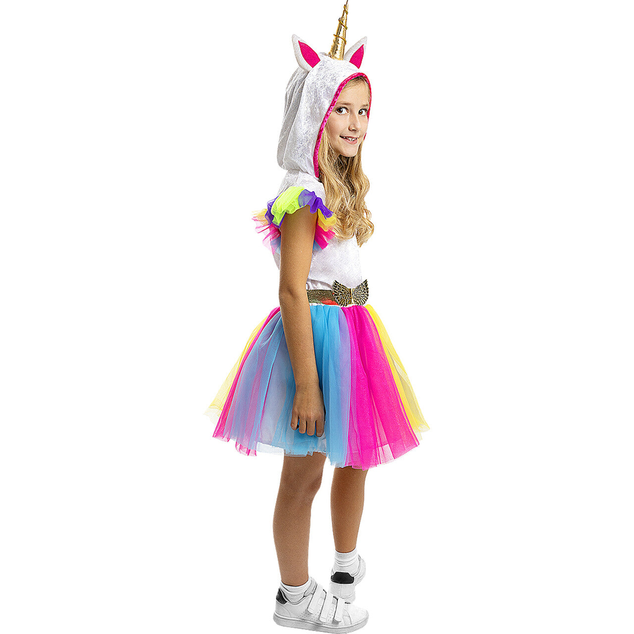 Op deze afbeelding zie je een Kostuums, van het merk Funidelia. Unieke Unicorn Meisje Kostuum