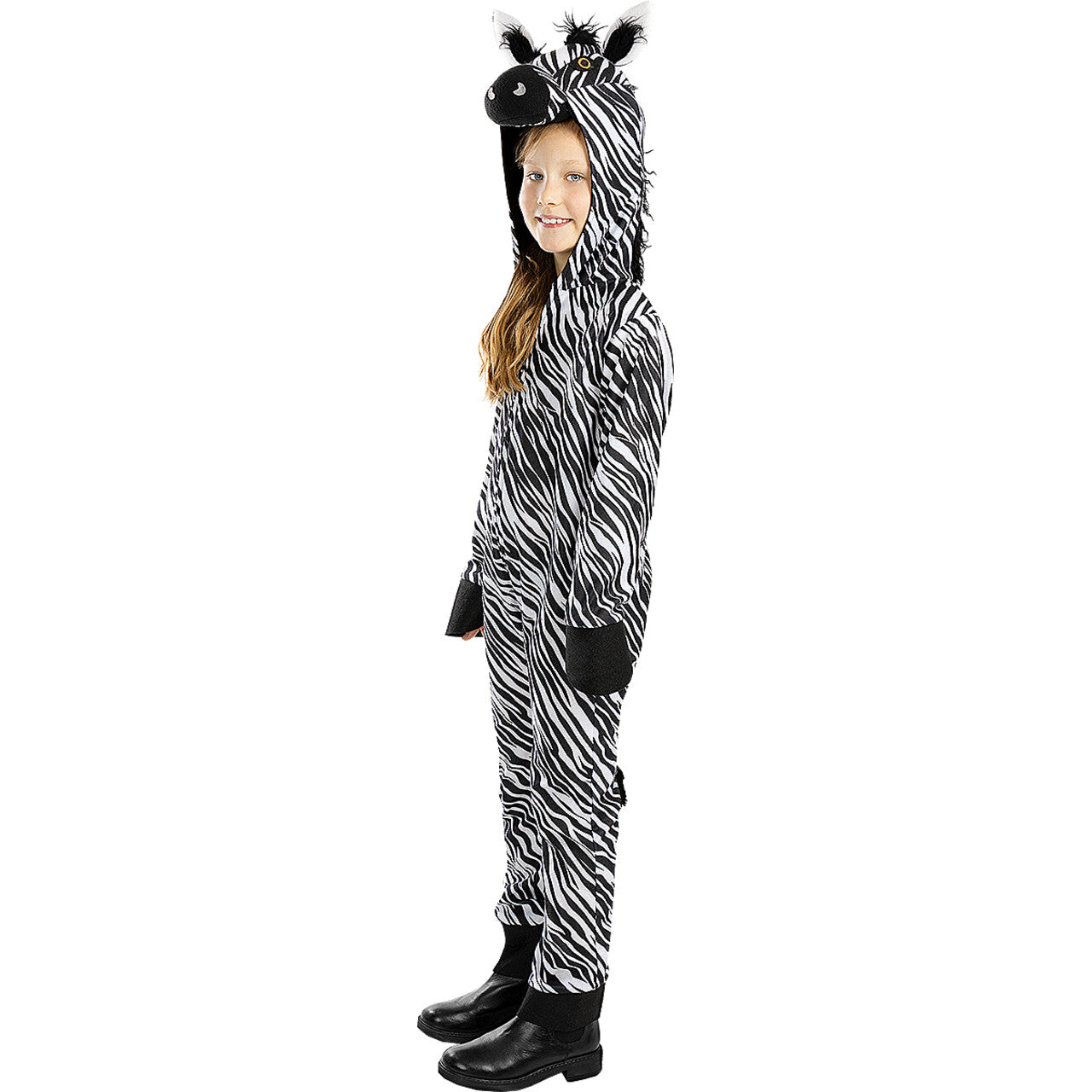 Op deze afbeelding zie je een Kostuums, van het merk Funidelia. Kijk Uit Met Oversteken Zebra Onesie Kind Kostuum