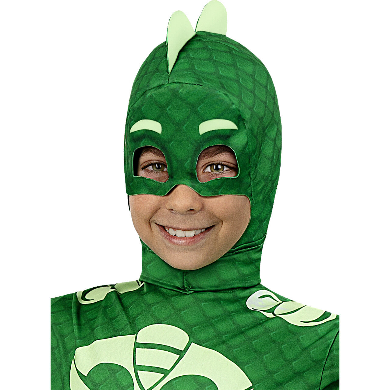 Op deze afbeelding zie je een Kostuums, van het merk Funidelia. Deluxe Gekko Pj Masks™ Kind Jongen Kostuum