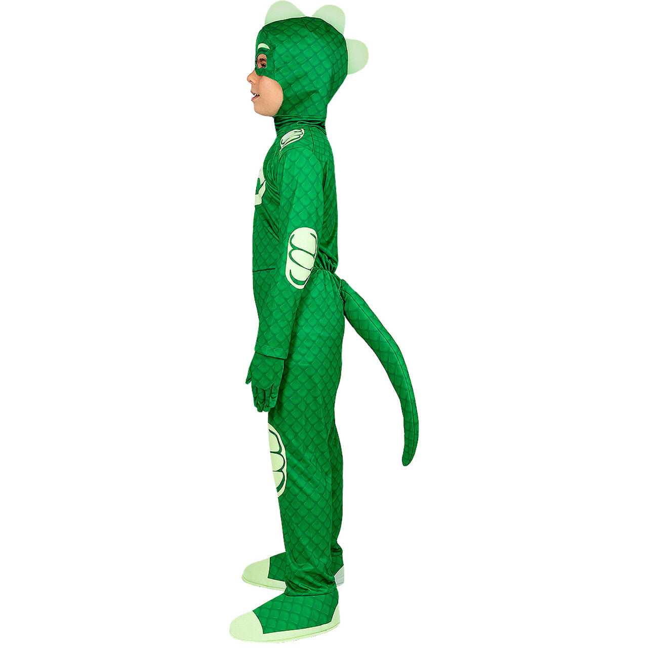 Op deze afbeelding zie je een Kostuums, van het merk Funidelia. Deluxe Gekko Pj Masks™ Kind Jongen Kostuum