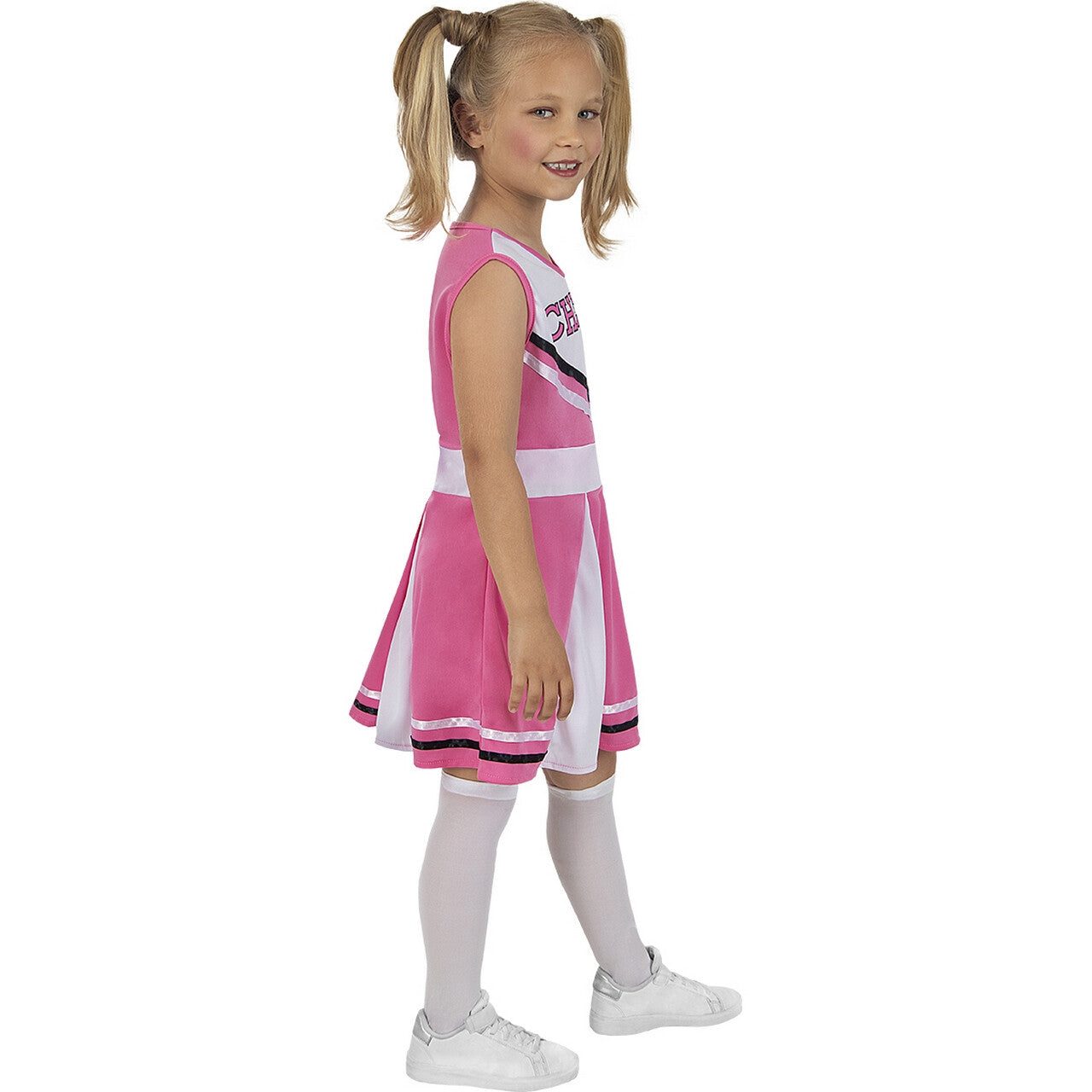 Op deze afbeelding zie je een Kostuums, van het merk Funidelia. Cheerleader Pink Team Meisje Kostuum