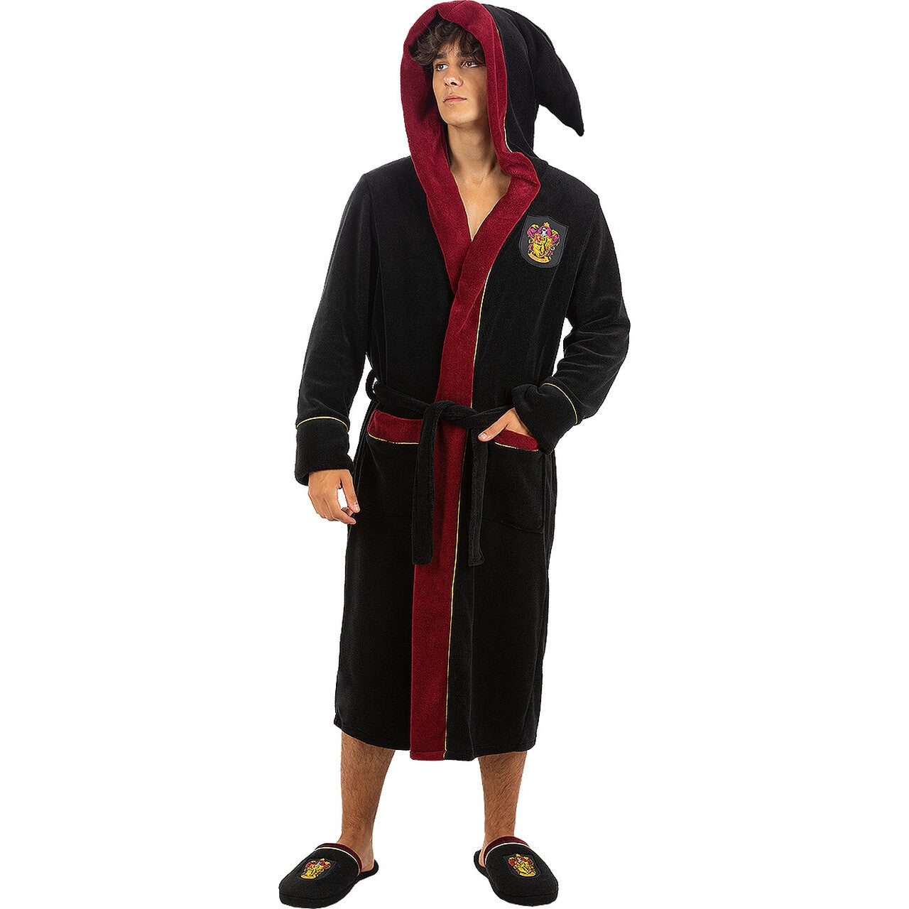 Op deze afbeelding zie je een Kostuums, van het merk Funidelia. Gryffindor Harry Potter Badjas Kostuum