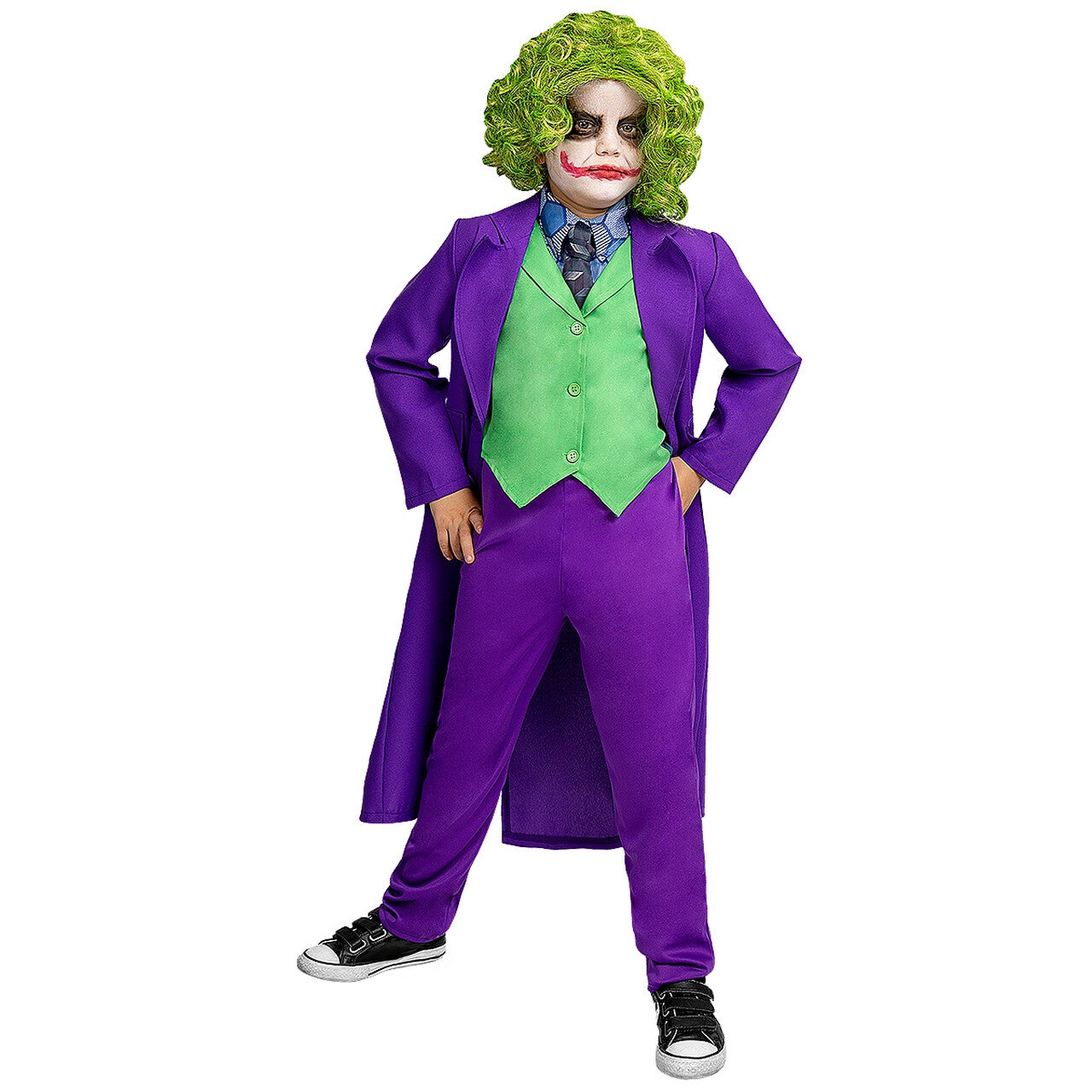 Op deze afbeelding zie je een Kostuums, van het merk Funidelia. Geen Geintjes Met De Kinder Joker™ Jongen Kostuum