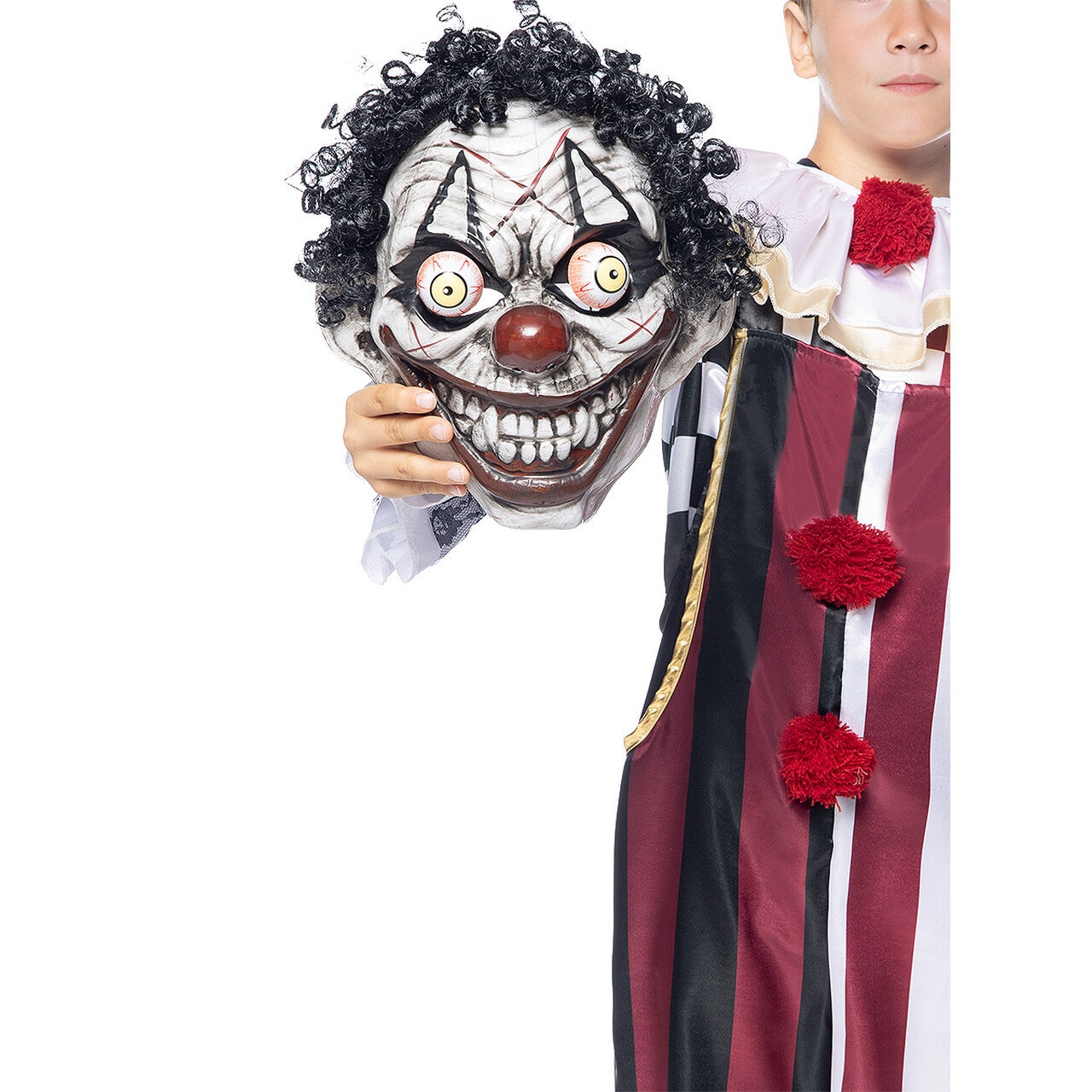 Op deze afbeelding zie je een Kostuums, van het merk Funidelia. Clown Bennie Grappig Kind Kostuum