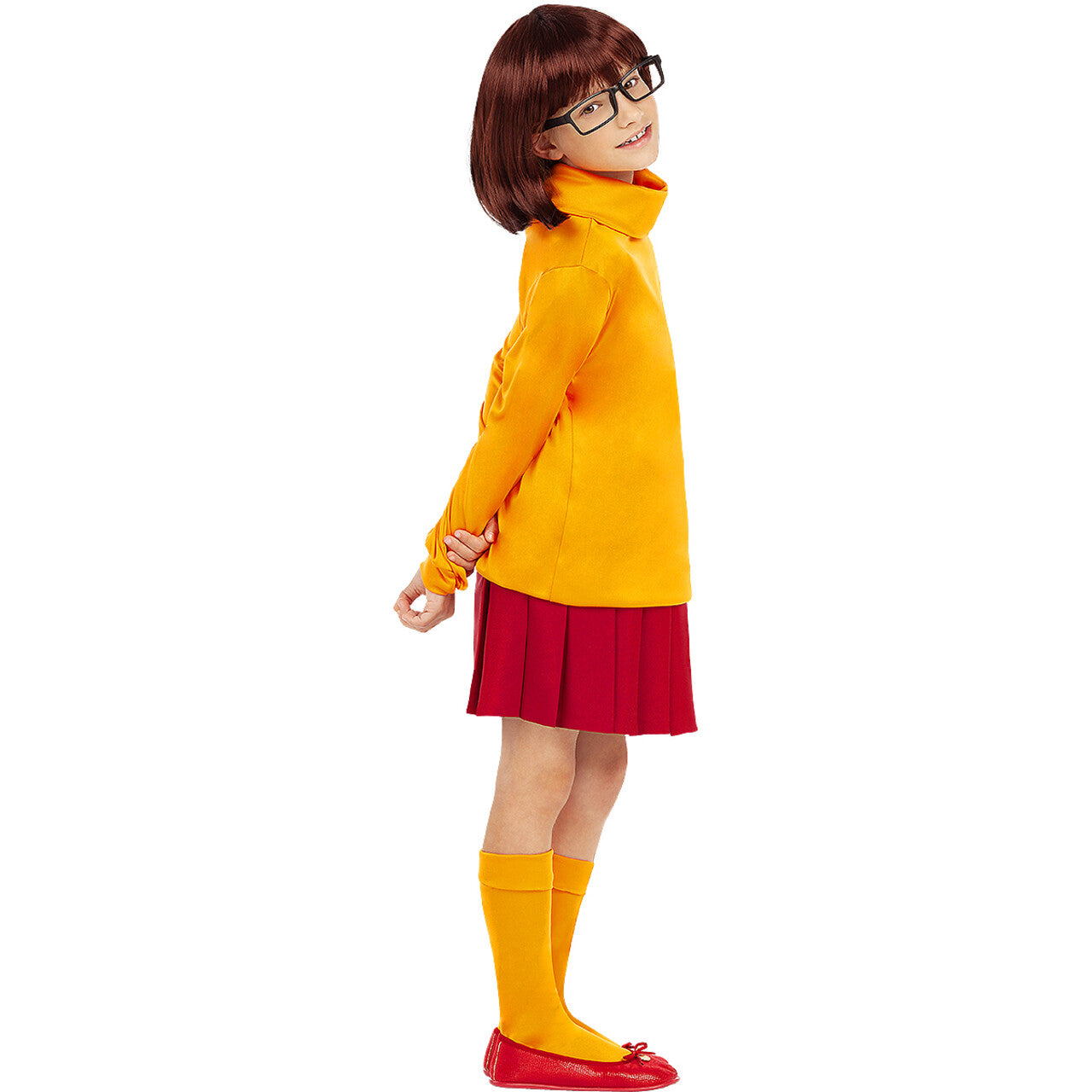 Op deze afbeelding zie je een Kostuums, van het merk Funidelia. Nerd Velma Scooby Doo Meisje Kostuum