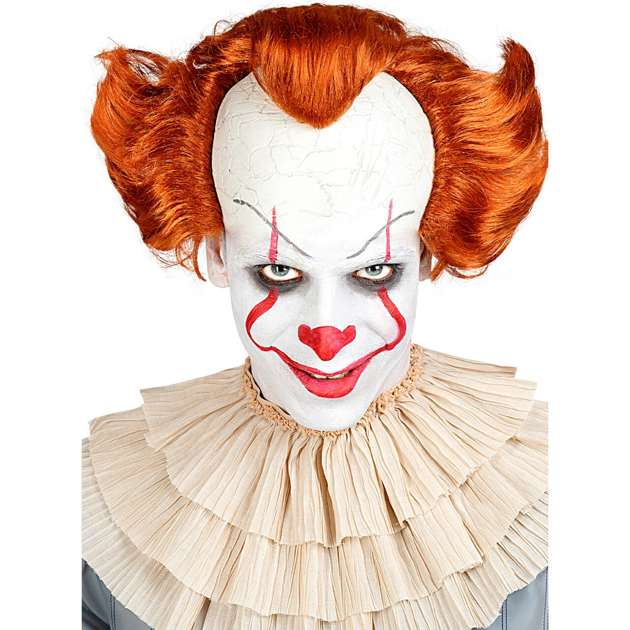 Op deze afbeelding zie je een Accessoires, van het merk Funidelia. Evil Pennywise Pruik Met Voorhoofd