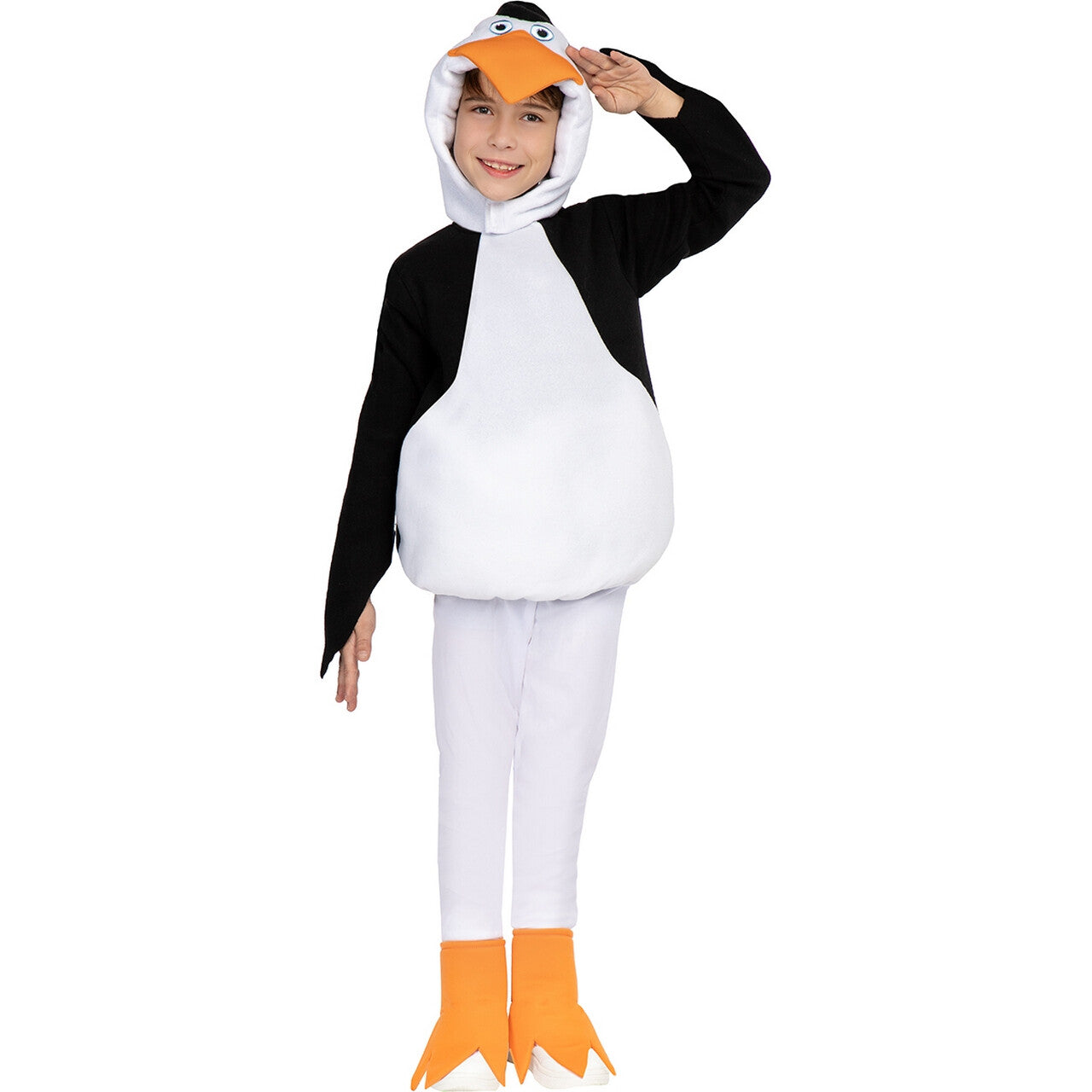 Op deze afbeelding zie je een Kostuums, van het merk Funidelia. Ben De Pinguin Kind Kostuum