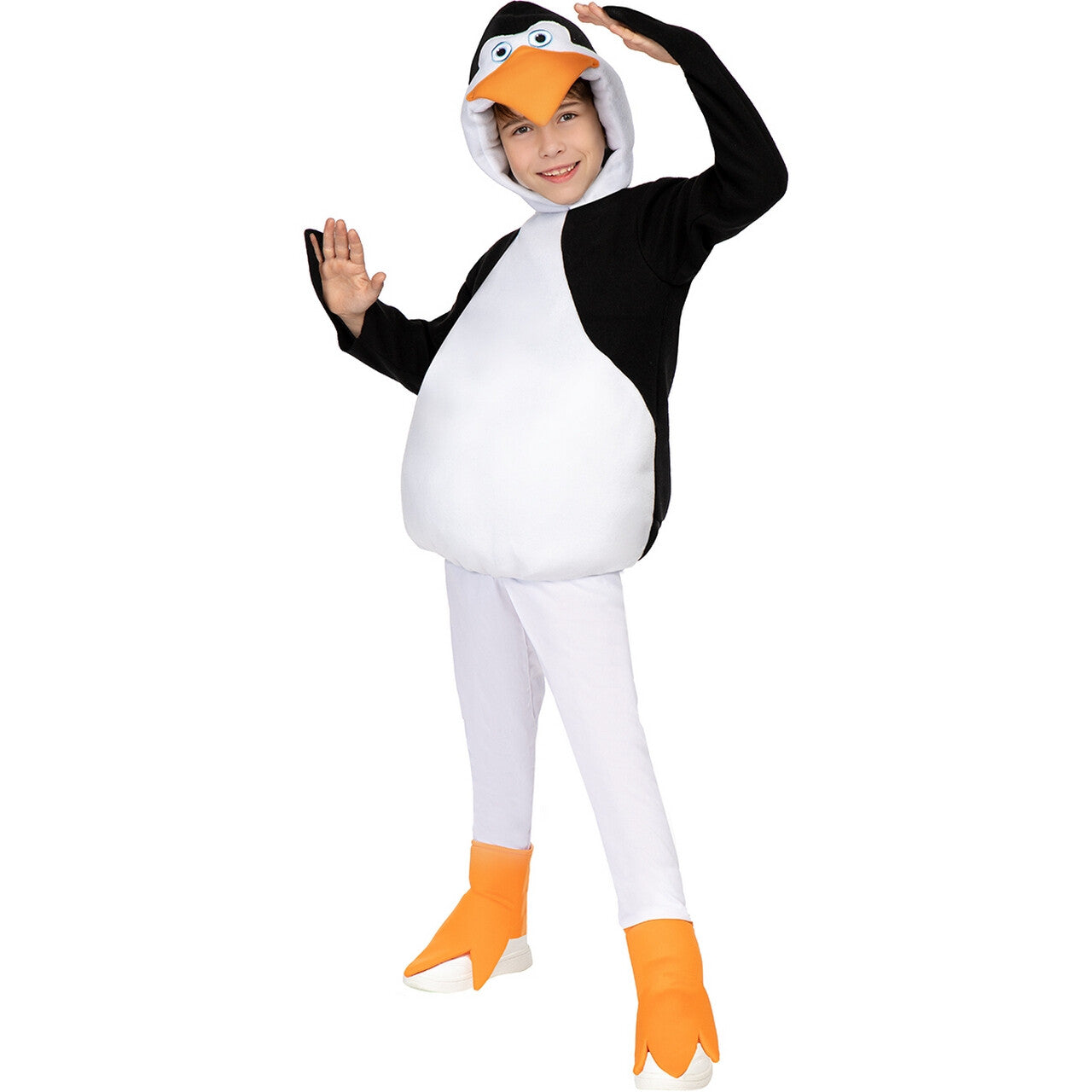 Op deze afbeelding zie je een Kostuums, van het merk Funidelia. Ben De Pinguin Kind Kostuum