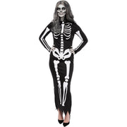 Op deze afbeelding zie je een Kostuums, van het merk Funidelia. Sexy Skelet Hips Dont Lie Vrouw Kostuum