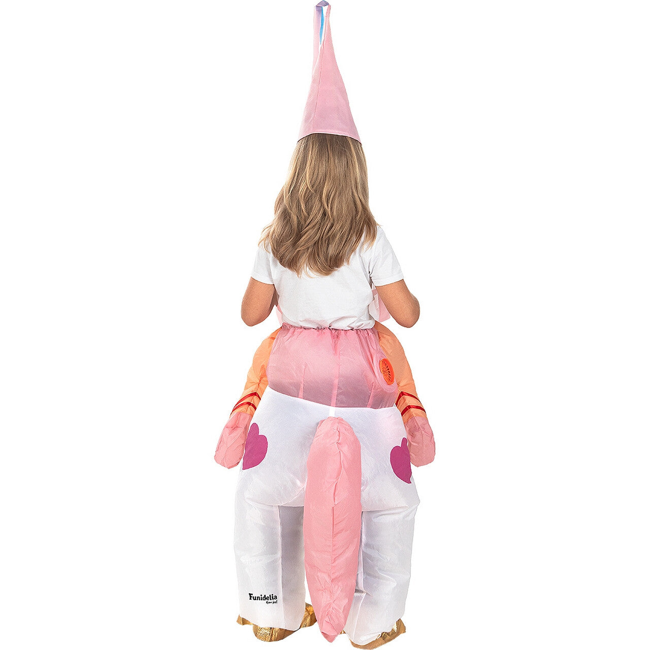 Op deze afbeelding zie je een Kostuums, van het merk Funidelia. Op De Rug Van De Mooiste Nee-Hoorn Kind Kostuum