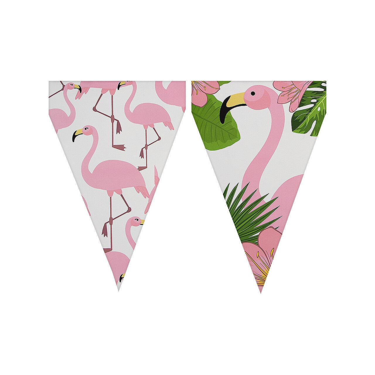 Op deze afbeelding zie je een Decoratie, van het merk Funidelia. Tropical Flamingos Vlaggenlijn 3 Meter