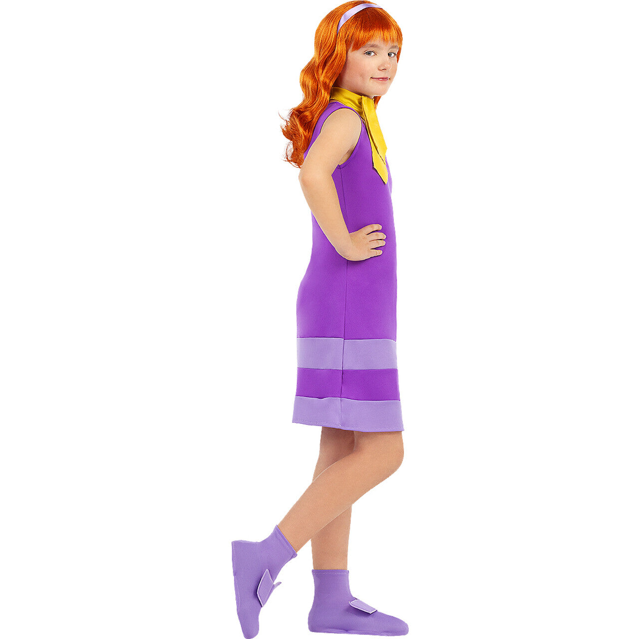 Op deze afbeelding zie je een Kostuums, van het merk Funidelia. Daphne Scooby Doo™ Kind Meisje Kostuum