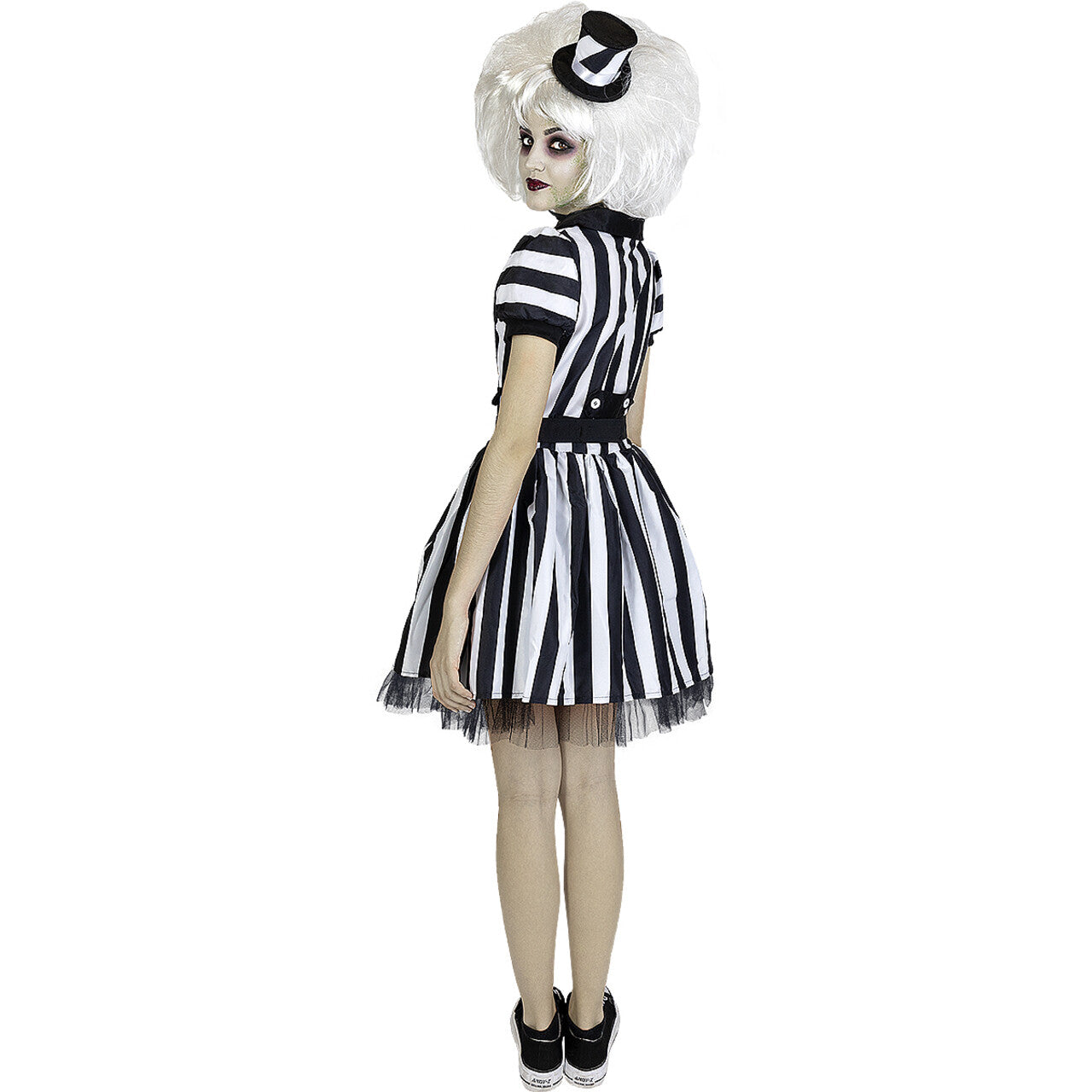 Op deze afbeelding zie je een Kostuums, van het merk Funidelia. Beetlejuice Vrouw Kostuum