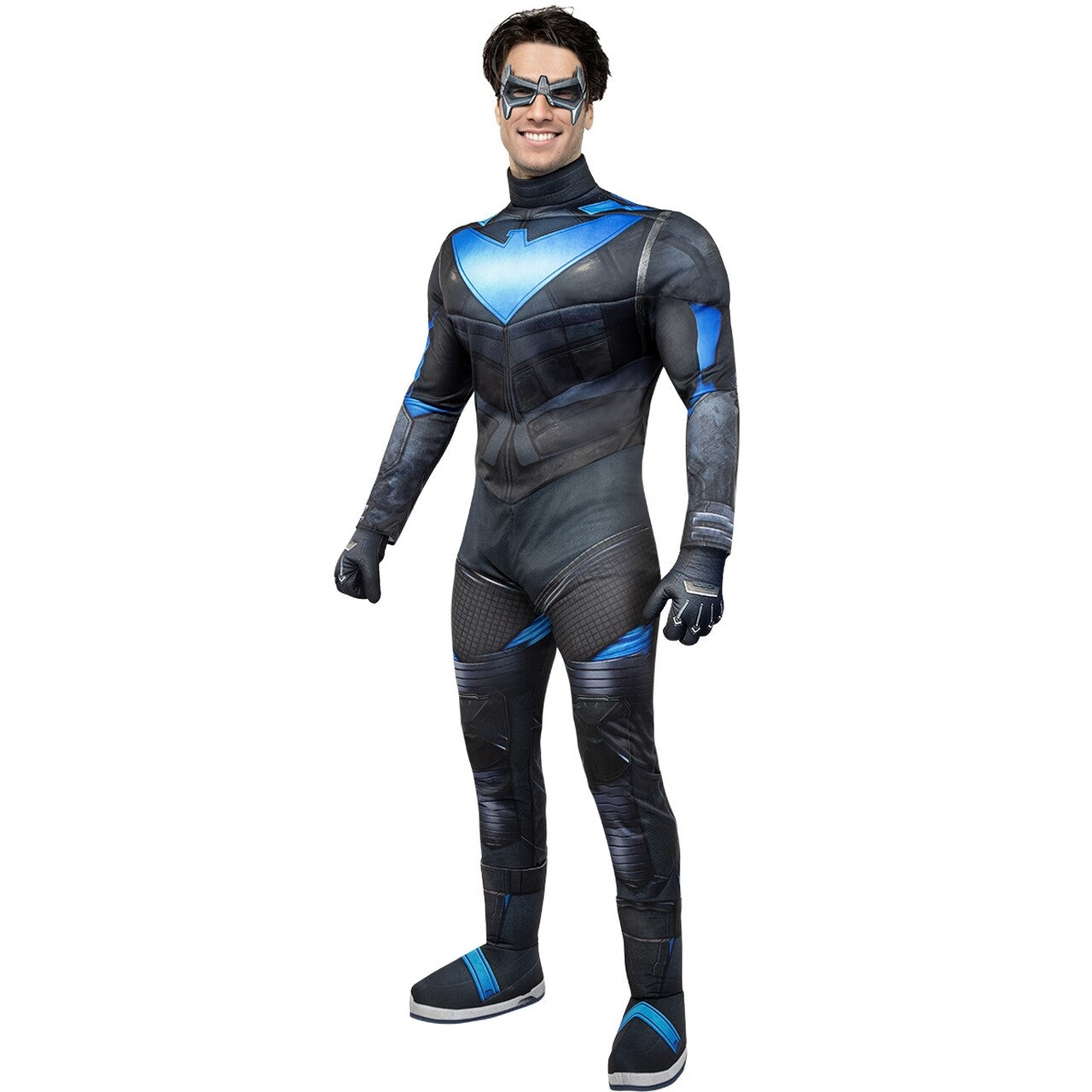 Op deze afbeelding zie je een Kostuums, van het merk Funidelia. Nightwing Gotham Knights Man Kostuum