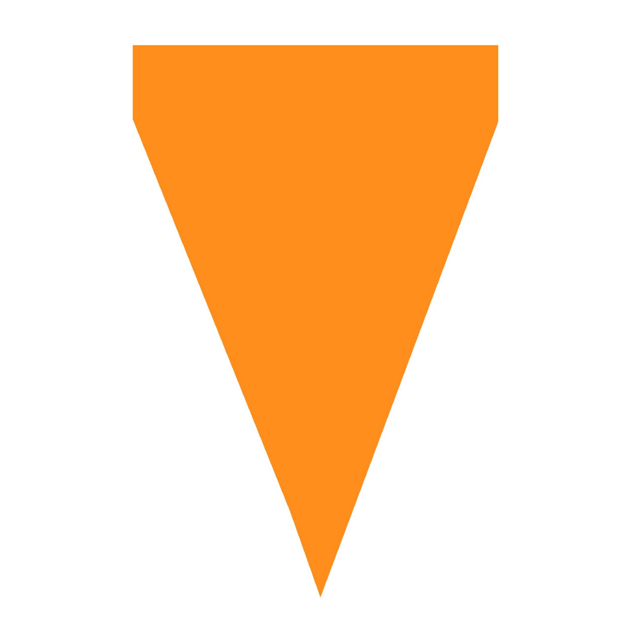 Op deze afbeelding zie je een Decoratie, van het merk Funidelia. Oranje Feest Vlaggetjes 9 Wimpels 3 Meter