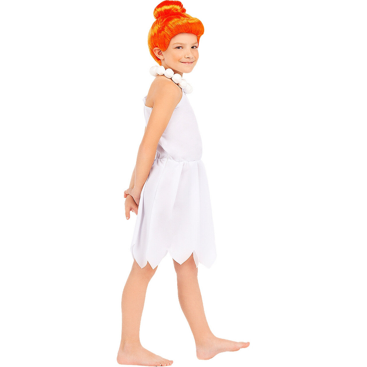 Op deze afbeelding zie je een Kostuums, van het merk Funidelia. Wilma Flintstone In Haar Jonge Oerjaren Meisje Kostuum