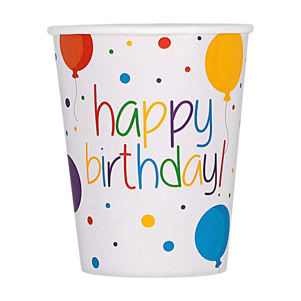 Op deze afbeelding zie je een Decoratie, van het merk Funidelia. Happy Birthday Party Bekers 8 Stuks
