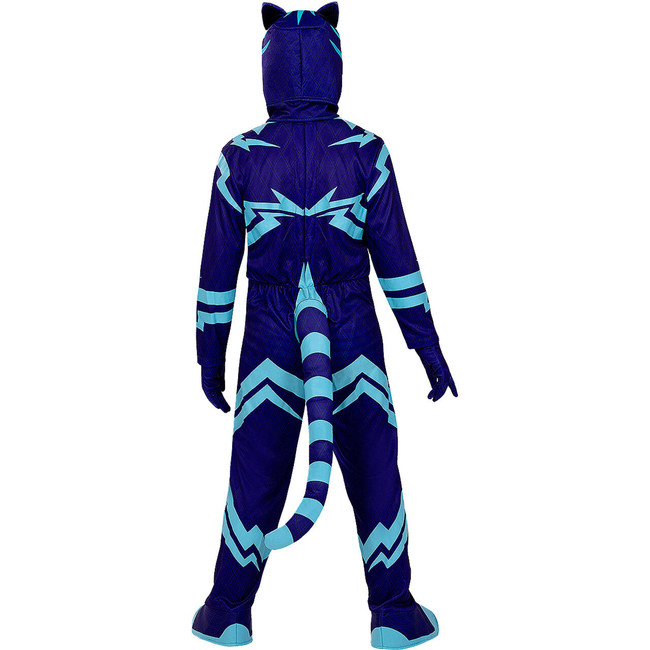 Op deze afbeelding zie je een Kostuums, van het merk Funidelia. Deluxe Catboy Pj Masks™ Blauw Kind Kind Kostuum