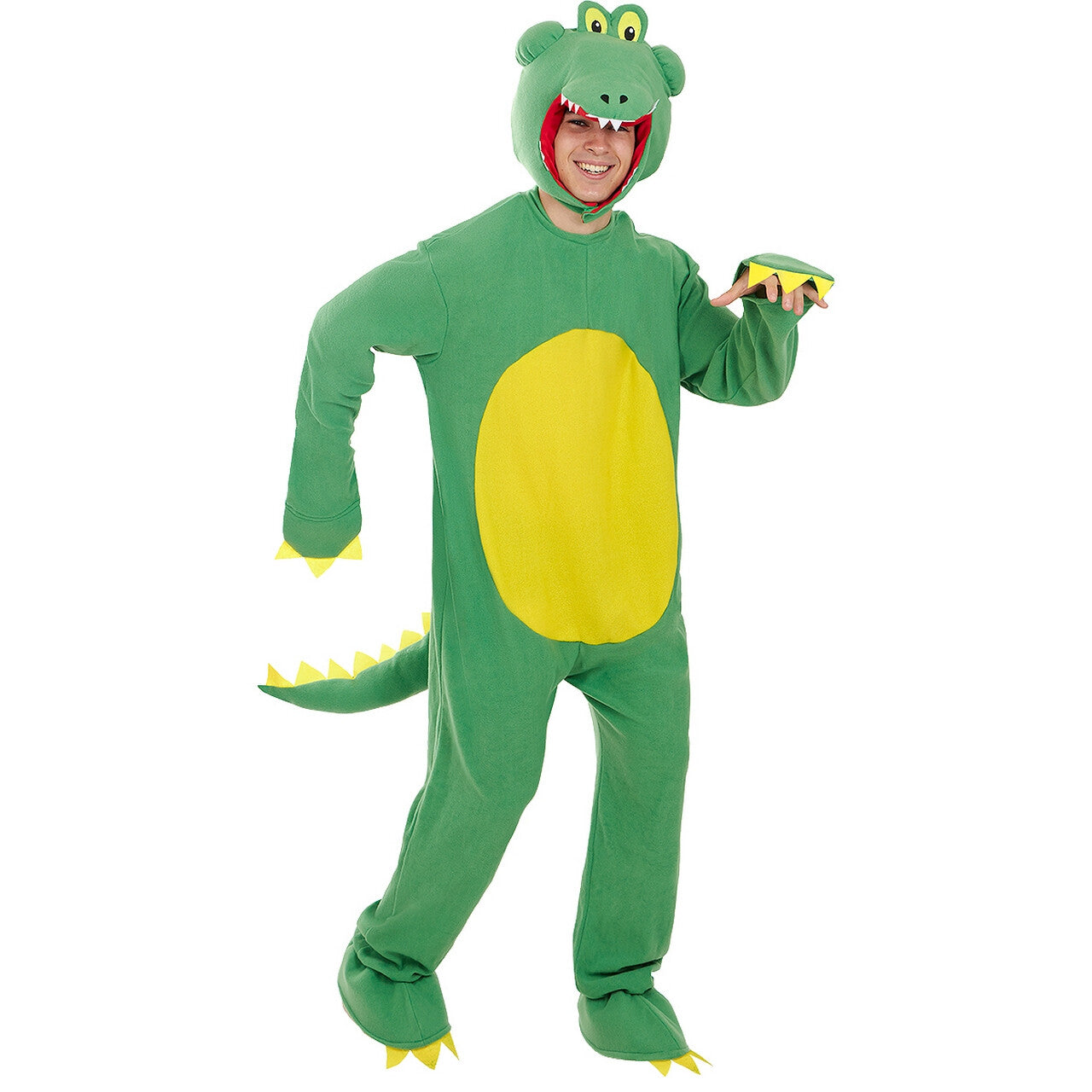 Op deze afbeelding zie je een Kostuums, van het merk Funidelia. Krokodil Bijt In Je Bil Onesie Kostuum